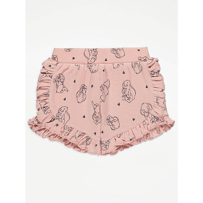 Disney Dumbo Pink Ribbed Top and Frilly Shorts Outfit