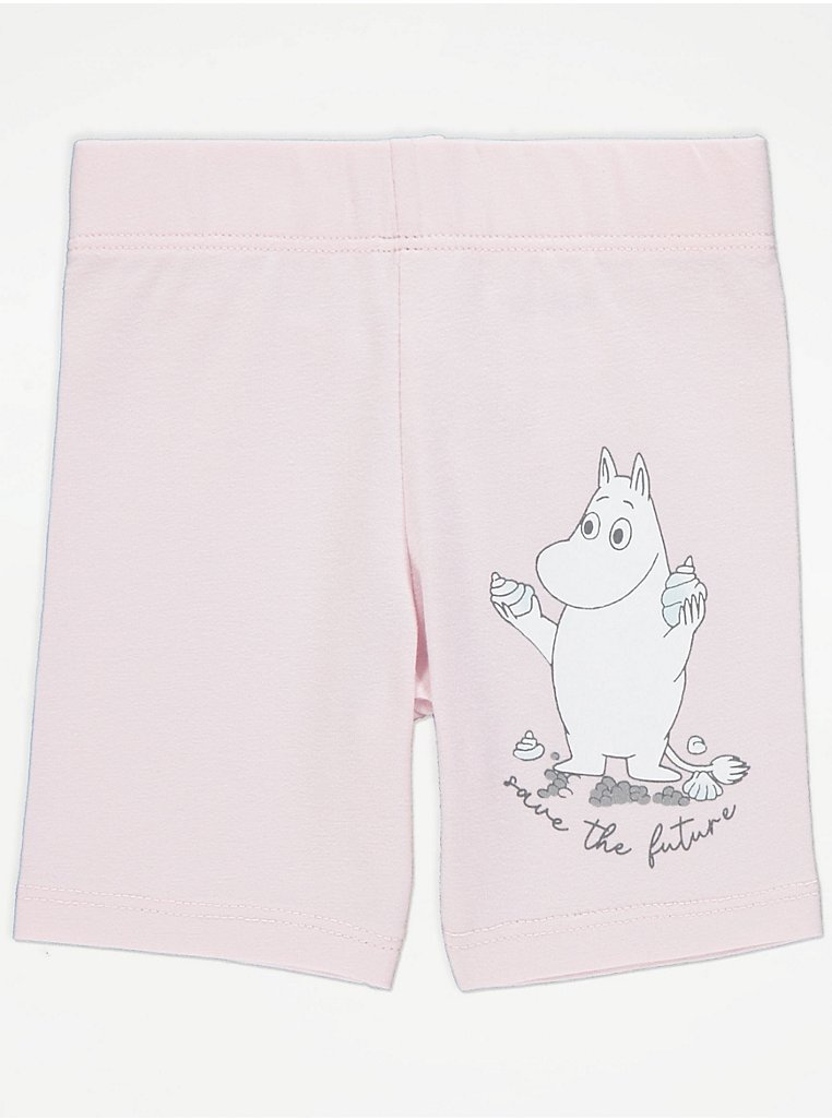 Moomin White Frill Top and Cycle Shorts Outfit