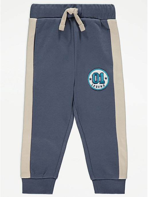 Blue Legend Collared Sweatshirt and Joggers Outfit