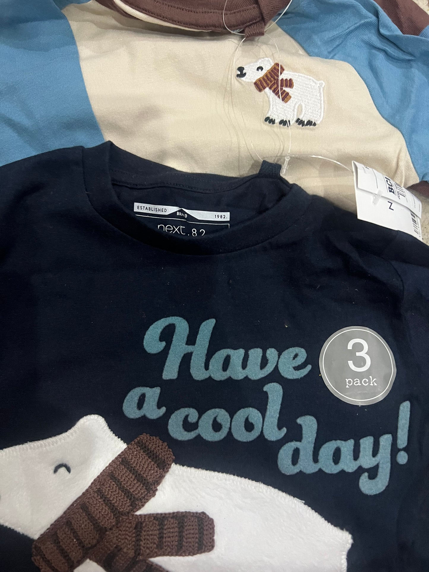 Next pack of 3 polar bear tee