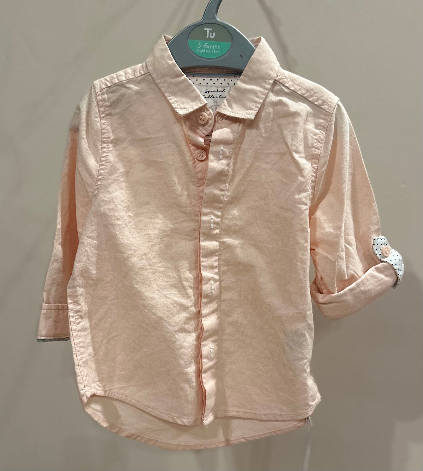 Pale Pink Oxford Shirt