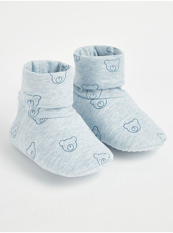 Bear Stripe Booties 2 Pack