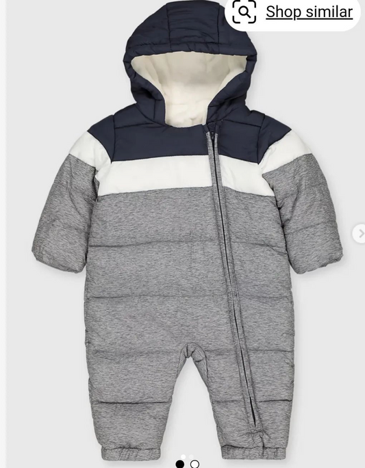 COLOR BLOCK SNOWSUIT