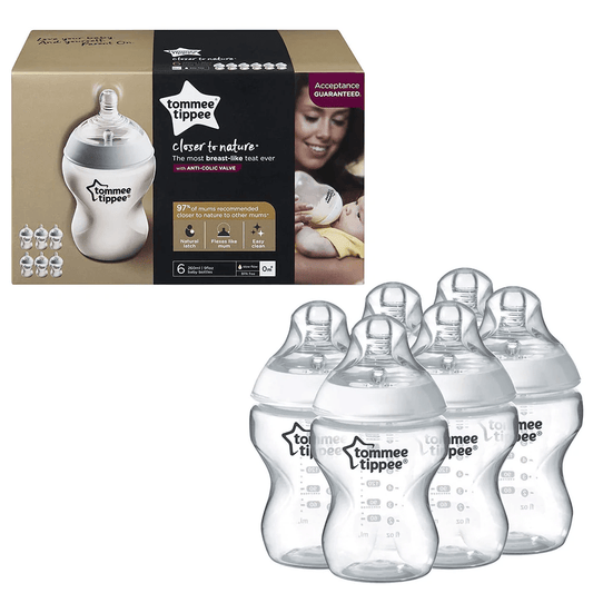Tommee Tippee – Closer To Nature Feeding Bottles 6 Pack – 260ml