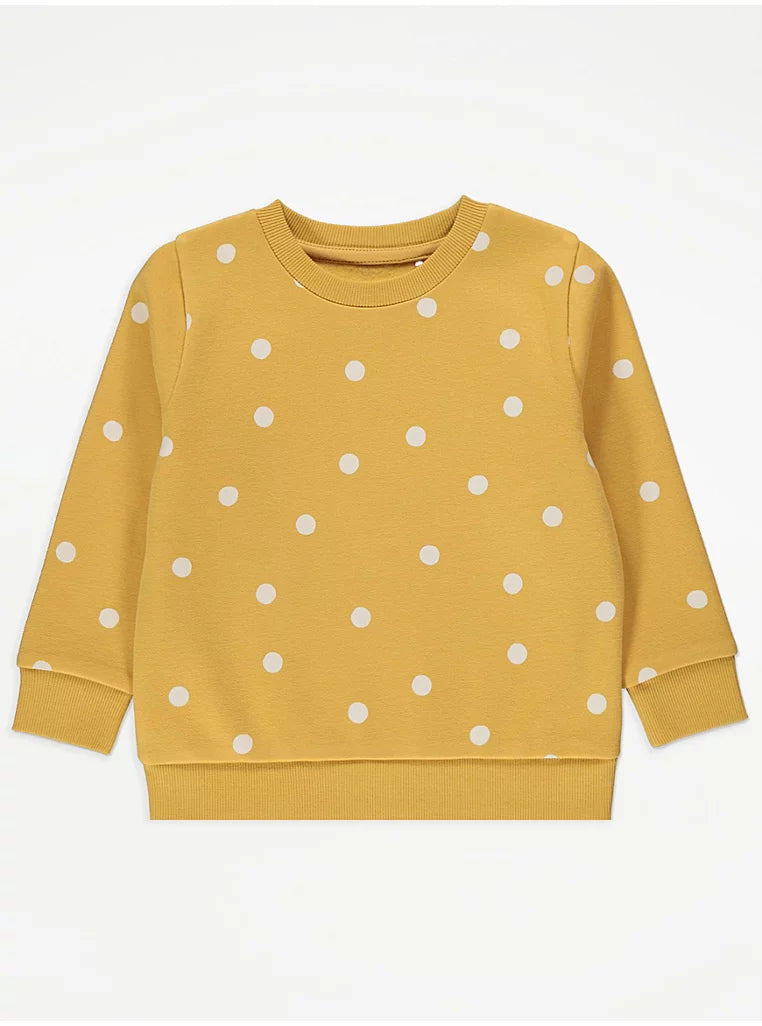 Mustard Spotty Sweatshirt