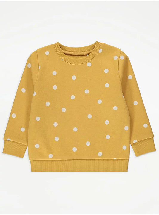 Mustard Spotty Sweatshirt