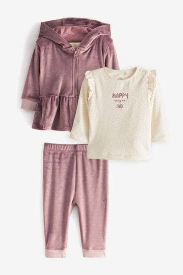 Three piece velour outfit