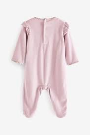 Lilac velour Sleepsuit