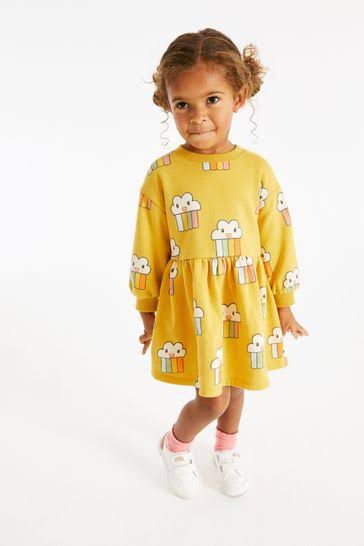 Yellow Rainbow Sweatdress