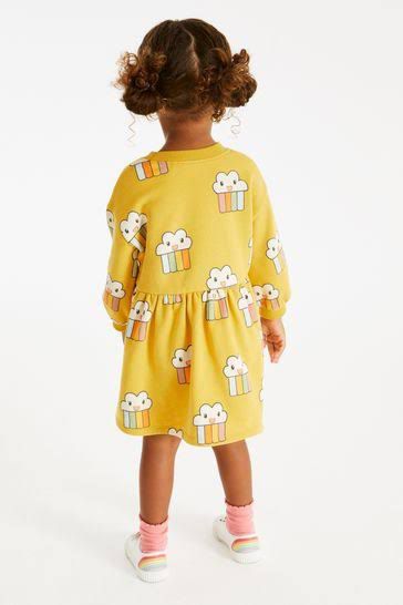 Yellow Rainbow Sweatdress