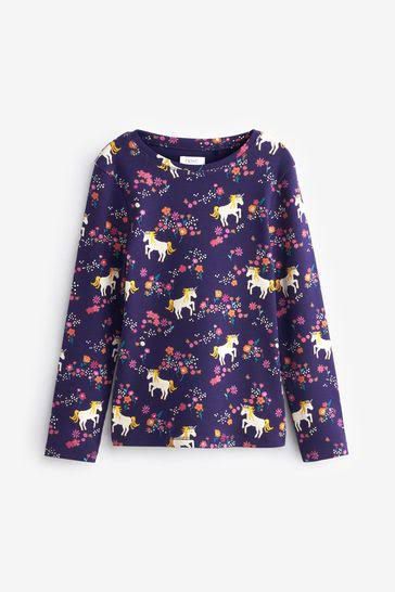 Navy Unicorn Top