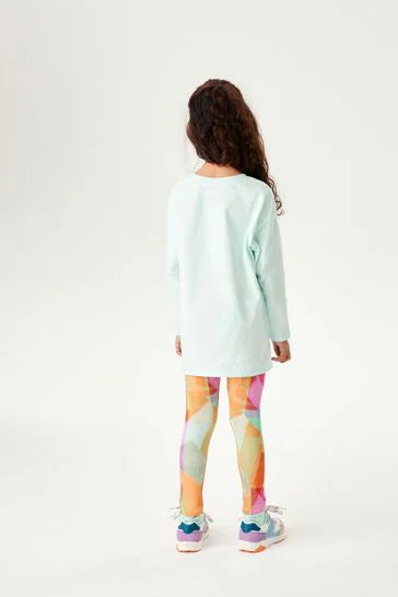 Mint Green T-Shirt And Leggings Set