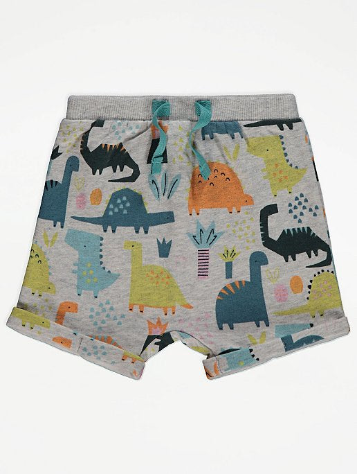 Grey Dino Shorts