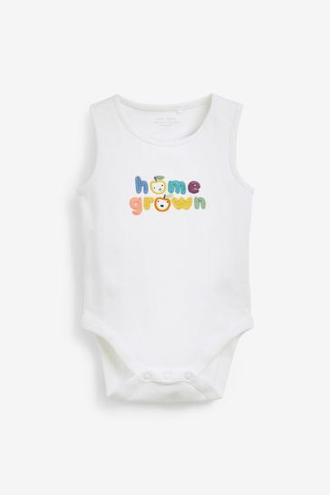 Bright Home Grown 5 Pack Vest Bodysuits