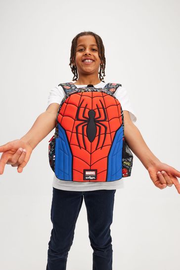 Smiggle Spider-Man Junior Character Hoodie Backpack