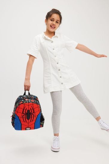 Smiggle Spider-Man Junior Character Hoodie Backpack