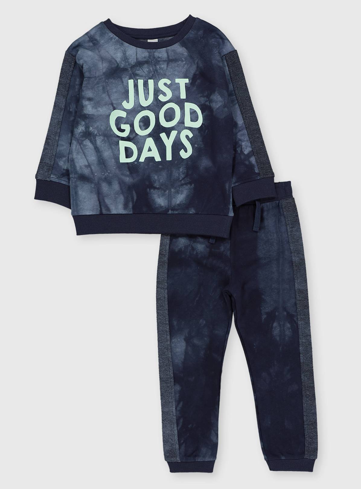 Navy Tie Dye Sweat Set