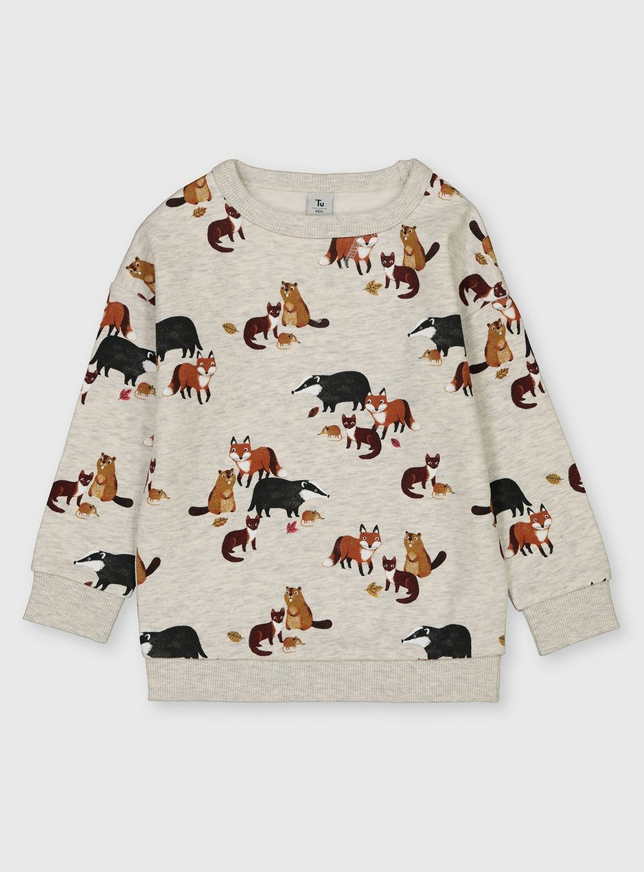 Grey Forest Friends Sweatshirt