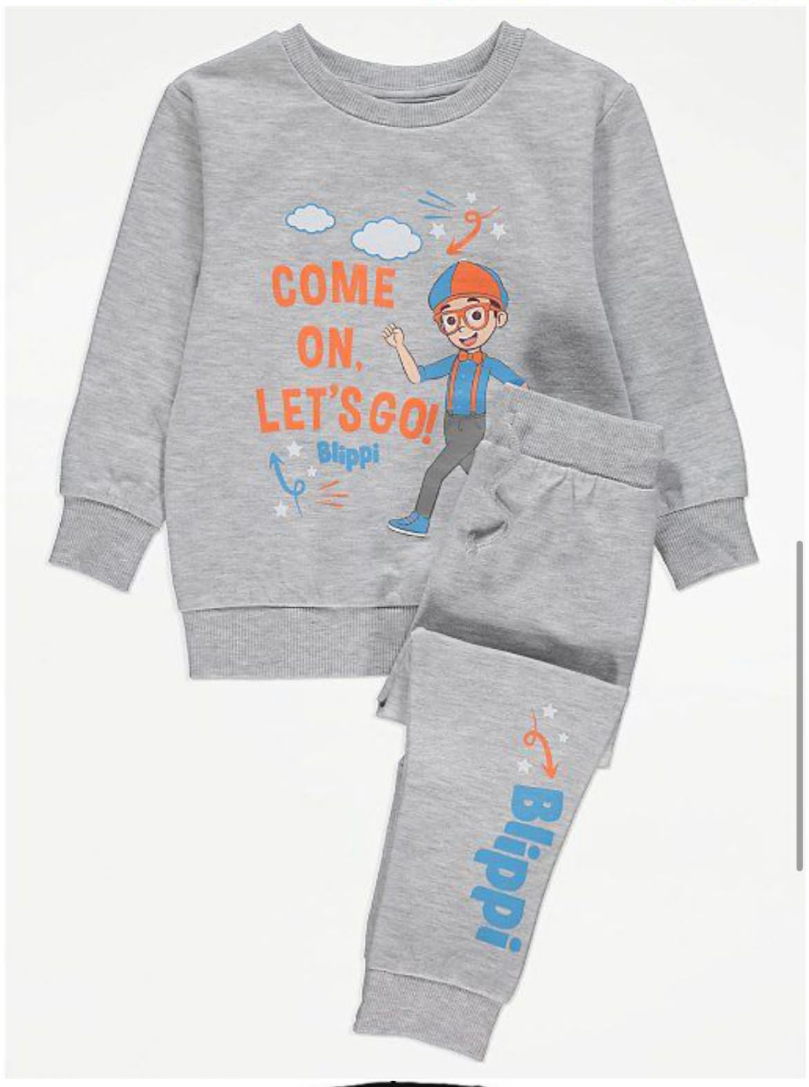 BLIPPI JOGGERS AND SWEATSHIRT