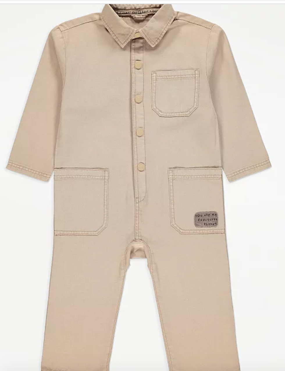 Unisex Beige Boiler Suit