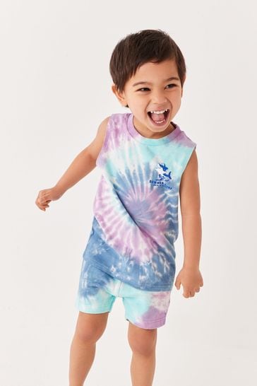 Blue Tie & Dye Shorts sets