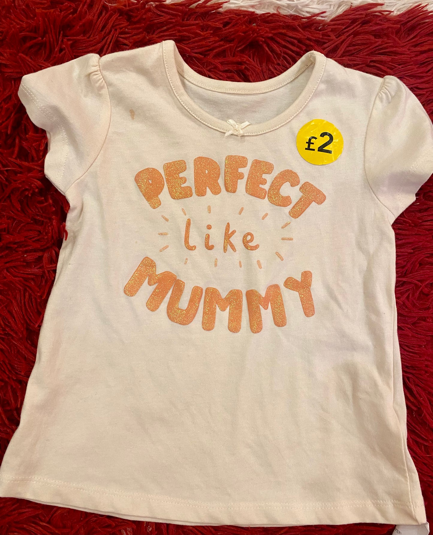 Peach Perfect like Mummy Tee