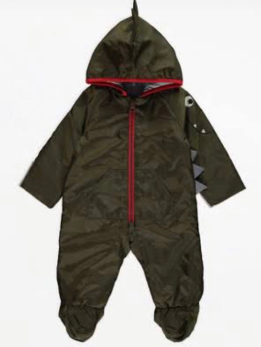 Lightweight Shower Resistant Dino snowsuit