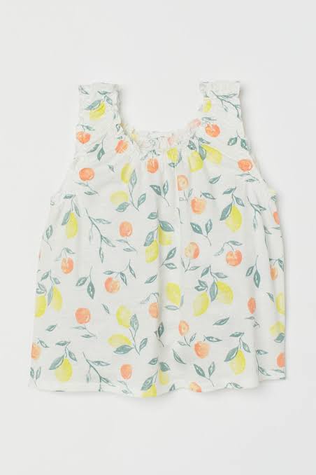 Printed Sleeveless Top