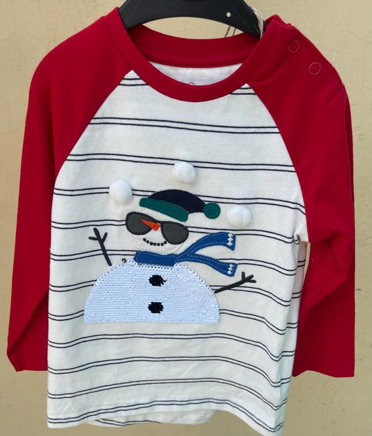 Raglan snowman Shirt